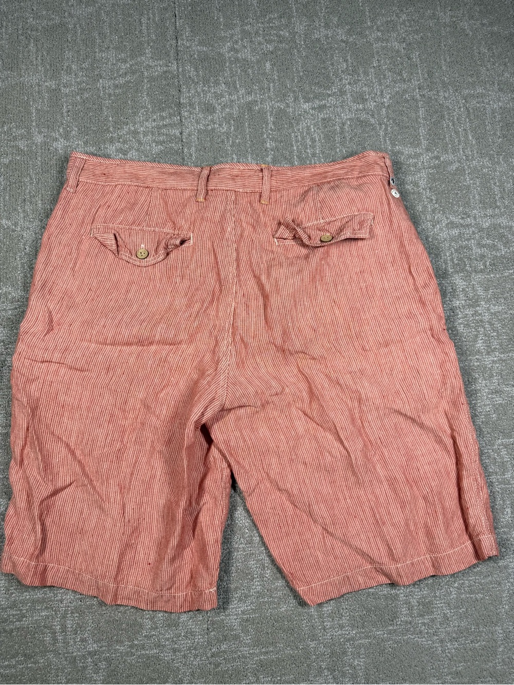 Tommy Bahama 100% Linen Red Vacation Beach Short Men Size 35 - Picture 7 of 7